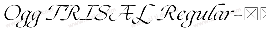 Ogg TRISAL Regular字体转换